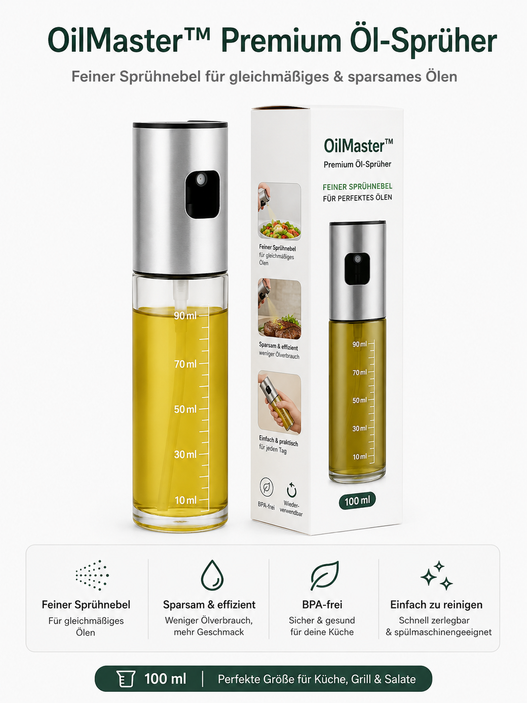 OilMaster™ Premium Öl-Sprüher
